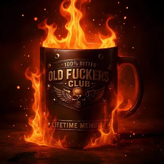 🏆Flash Sale 49% KORTING - ❤️☕ OLD FUCKERS CLUB Mok - 100% Bitter, Altijd Echt. Levenslang Lid. 😎💀