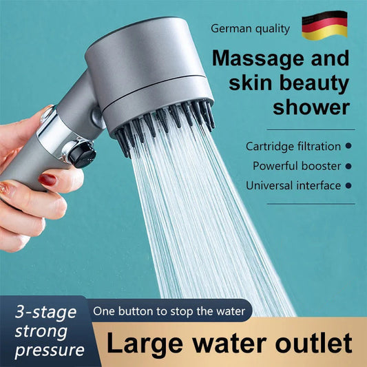 Multifunctionele douche voor massage en huidverzorging