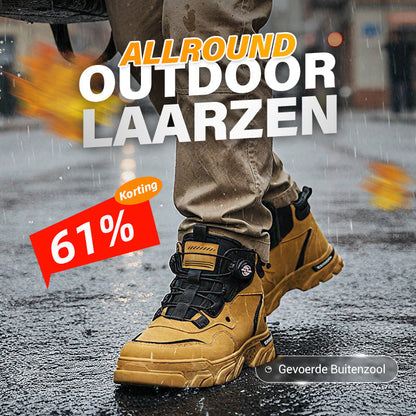 Heren outdoor werkschoenen met draaibare gesp (waterdicht, antislip, comfortabel en ademend)
