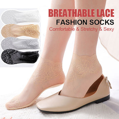 💯💕Dames Fashion Lace Sokken (5 paar)