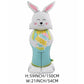 🎁PAASAANBIEDING: 50% KORTING!🐰🎉 Reusachtige 3D-ballon in de vorm van een konijn die vanzelf blijft staan. Feestelijke vreugde