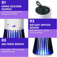 USB Elektrische Muggen Doder Lamp - UV Licht Insecten Val & Stille Bug Zapper voor Thuis