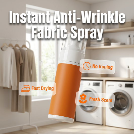 ✨Laatste dag: 2 halen, 1 gratis📢👔 Directe anti-kreuk spray voor textiel - kreukvrije kleding in seconden - strijken is niet nodig