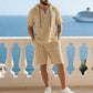 🌿 2-delige Zomerset – Top met Korte Mouwen & Short – Zacht, Ademend & Kreukvrij – Geschikt voor Alle Lichaamstypes ☀️👕👖
