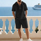 🌿 2-delige Zomerset – Top met Korte Mouwen & Short – Zacht, Ademend & Kreukvrij – Geschikt voor Alle Lichaamstypes ☀️👕👖