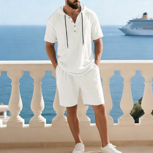 🌿 2-delige Zomerset – Top met Korte Mouwen & Short – Zacht, Ademend & Kreukvrij – Geschikt voor Alle Lichaamstypes ☀️👕👖