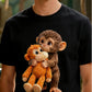 💥Summer Hot Sale 50% OFF💥Unisex Monkey Hugging Toy Graphic T-Shirt