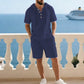 🌿 2-delige Zomerset – Top met Korte Mouwen & Short – Zacht, Ademend & Kreukvrij – Geschikt voor Alle Lichaamstypes ☀️👕👖