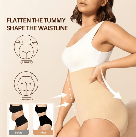 🔥 Koop 1, Krijg 1 Gratis ! ✨ Hoge Taille Vormend Onderbroek - Naadloos en Ademend, Zichtbare Figuurcorrectie 👙✨