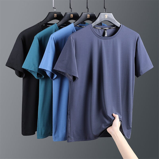 🔥2026 Nieuw Ijzig zijden ronde hals T-shirt