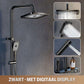 Intelligent Drukverhogende Thermostatische Douchekraan Set met Digitaal Display