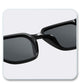 Gafas de sol clásicas con montura cuadrada de madera y lentes polarizadas