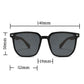 Gafas de sol clásicas con montura cuadrada de madera y lentes polarizadas