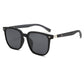 Gafas de sol clásicas con montura cuadrada de madera y lentes polarizadas