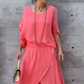 👗 Chiffon Tweedelige Set – Losse Top & Wijde Broek met Split | Verkrijgbaar van S tot 4XL Licht, elegant & veelzijdig – in meerdere kleuren! 🌸✨