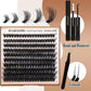 Pluizige DIY krullende wimperclusters