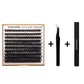 Pluizige DIY krullende wimperclusters