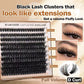 Pluizige DIY krullende wimperclusters