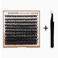 Pluizige DIY krullende wimperclusters