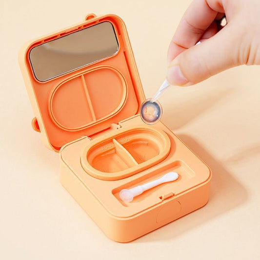 Draagbare contactlensreiniger met spiegel