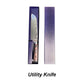 Multi-use kitchen knife with wooden handle