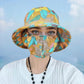 ⏳ Beperkte tijd 50% korting! 💥Gebloemde grootgerande zonnehoed met masker (hoe meer je koopt, hoe hoger de korting)