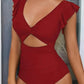 🎁BEPERKTE UITVERKOOP - 70% KORTING👗Sexy geplooide eendelige badpak