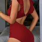🎁BEPERKTE UITVERKOOP - 70% KORTING👗Sexy geplooide eendelige badpak