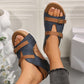 Modische Plateau-Sandalen mit Keilabsatz für Damen