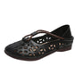 🔥2025 nieuwe hete verkoop🔥Women's Hollow Out Closed-Toe Flat Sandalen