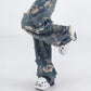 Women's Loose Ripped Wide-Leg Denim Jeans！Free Shipping！！