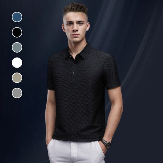 🎊 Vaderdagaanbieding: 55% KORTING ❄️ Heren Zomer T-Shirt in Verkoelende Zijdezachte Stof