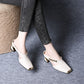 🏖️Zomerspecials🌴Casual damesschoenen met vierkante neus en middelhoge hak