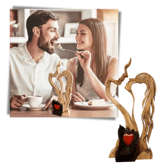 LAATSTE DAG 50% UIT⇝👩‍❤️‍👨Par Liefde Eeuwige Houten Decoratie Ornamenten Creatief kunstdekoration👩‍❤️‍👨