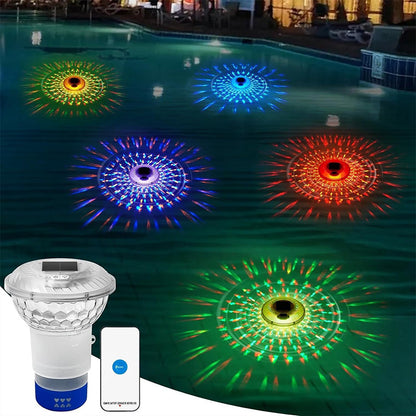 ✨Zonnevijver Chloordrijver met Kleurrijke Lampjes✨