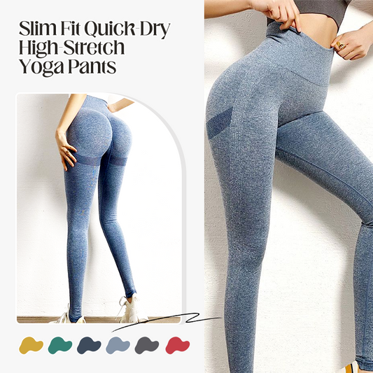 Yogabroek Slim Fit Sneldrogend Zeer rekbaar