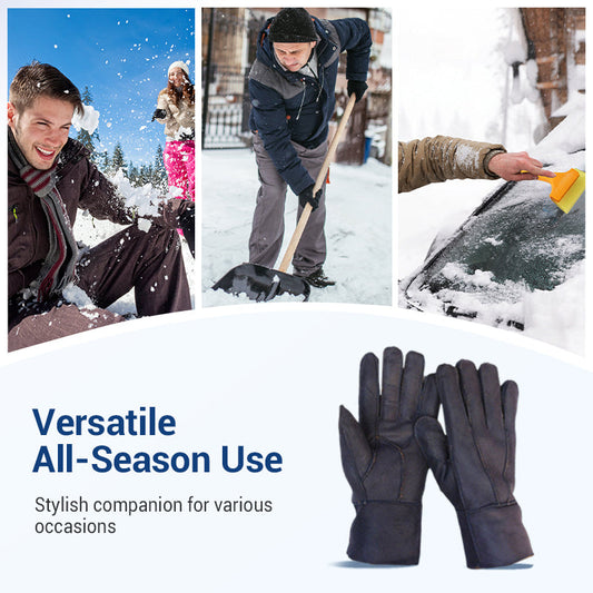 🎄✨Kerstmis tijdelijke uitverkoop🎁 100% wollen zachte dubbellaagse warme handschoenen