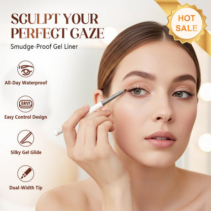 Soepel, veegvaste gel-eyeliner