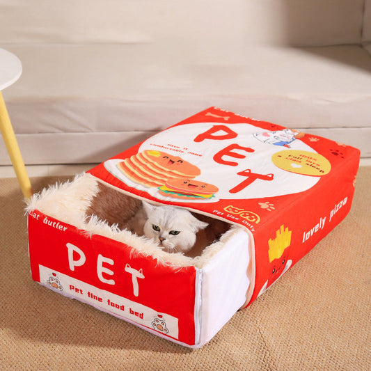 Afneembaar en Warm Overdekt Kattenmand