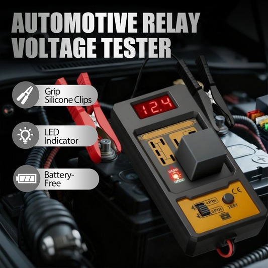 🔥Tijdelijke aanbieding!⏰ Autorelais tester met LED-scherm – directe digitale weergave, compatibel met 4/5-pins relais, veilige en betrouwbare aansluiting🔧🔋