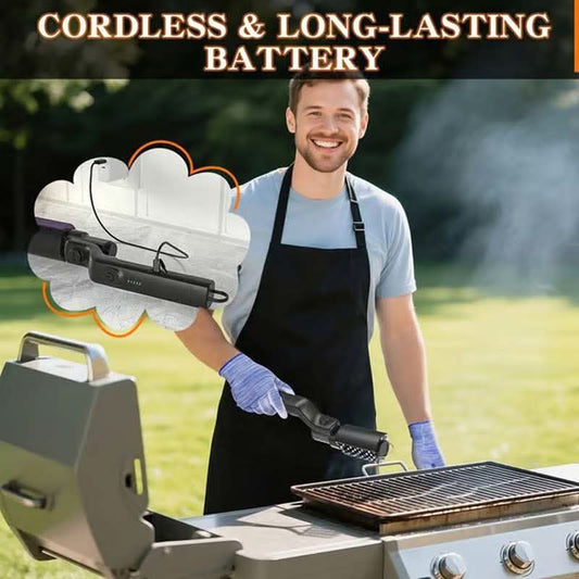 ⚡ Draadloze Elektrische Grill Borstelreiniger – Moeteloos Schoon, Snel & Krachtig!