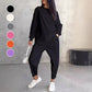 ⏰ Nu 63% KORTING 🔥 2-delige dames set – Top met asymmetrische zoom & casual broek