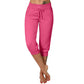 👖50% KORTING! 🔥Cropped joggingbroek met trekkoord in de taille – Zachte polyester, capri-lengte & zijzakken (6 kleuren, S–3XL) 👖🌸