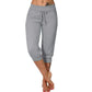 👖50% KORTING! 🔥Cropped joggingbroek met trekkoord in de taille – Zachte polyester, capri-lengte & zijzakken (6 kleuren, S–3XL) 👖🌸