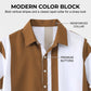 👕 Heren 2-delige Kleurblok Set – Shirt & Broek-Modern, Comfortabel & Verkrijgbaar van S tot 4XL!