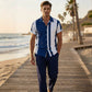 👕 Heren 2-delige Kleurblok Set – Shirt & Broek-Modern, Comfortabel & Verkrijgbaar van S tot 4XL!