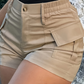 🥳💞 50K+ VERKOCHT! 💥 50% KORTING! 🔥 Dames Hoge-Taille Cargo Shorts met Zakken – Stijlvol, Comfortabel & Zomerklaar! ☀️👖